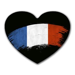 Flag France Flags French Country Heart Mousepads by Sapixe