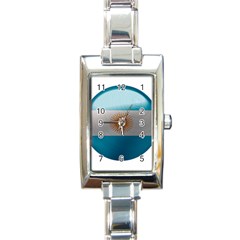 Argentina Flag Country Nation Rectangle Italian Charm Watch by Sapixe