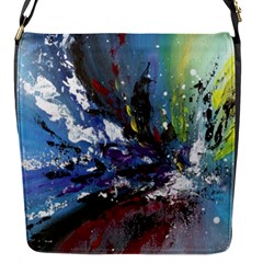Original Abstract Art Flap Closure Messenger Bag (s) by scharamo