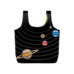 Solar System Planets Sun Space Full Print Recycle Bag (s) by Pakrebo