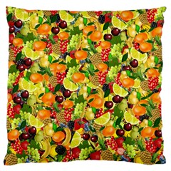 Background Pattern Structure Fruit Large Cushion Case (two Sides) by Pakrebo