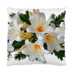 Lilies Belladonna White Flowers Standard Cushion Case (two Sides) by Pakrebo