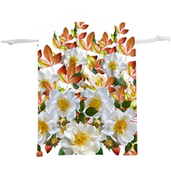 Flowers Roses Leaves Autumn  Lightweight Drawstring Pouch (xl) by Pakrebo