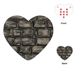 Stone Patch Sidewalk Playing Cards Single Design (Heart)