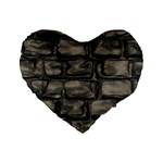 Stone Patch Sidewalk Standard 16  Premium Heart Shape Cushions