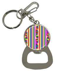 Rainbow Geometric Spectrum Bottle Opener Key Chain by Mariart