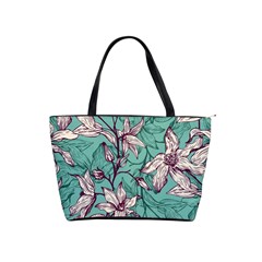 Vintage Floral Pattern Classic Shoulder Handbag by Sobalvarro