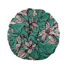 Vintage Floral Pattern Standard 15  Premium Round Cushions by Sobalvarro