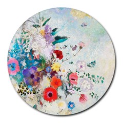 Floral Bouquet Round Mousepads by Sobalvarro