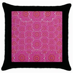Bloom On In  The Soft Sunshine Decorative Throw Pillow Case (black)