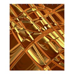 Gold Background Form Color Shower Curtain 60  X 72  (medium)  by Alisyart