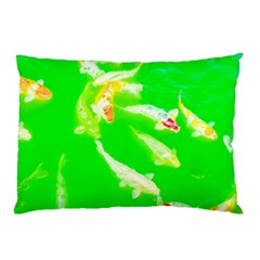 Koi Carp Scape Pillow Case (two Sides) by essentialimage