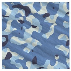 Tarn Blue Pattern Camouflage Wooden Puzzle Square