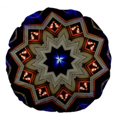 Background Mandala Star Large 18  Premium Round Cushions by Mariart