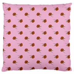 Peach Rose Pink Large Cushion Case (two Sides) by snowwhitegirl