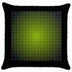 Hexagon Background Plaid Throw Pillow Case (black)