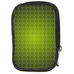 Hexagon Background Plaid Compact Camera Leather Case