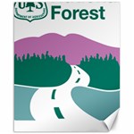 National Forest Scenic Byway Highway Marker Canvas 16  x 20 