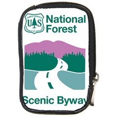 National Forest Scenic Byway Highway Marker Compact Camera Leather Case by abbeyz71
