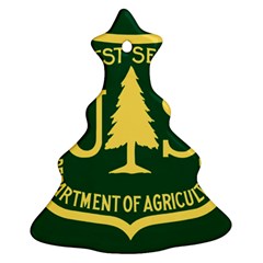 Flag Of The U S  Forest Service Ornament (christmas Tree)  by abbeyz71