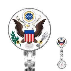 Greater Coat Of Arms Of The United States Stainless Steel Nurses Watch by abbeyz71