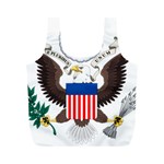 Greater Coat of Arms of the United States Full Print Recycle Bag (M)