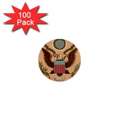 Great Seal Of The United States - Obverse 1  Mini Buttons (100 Pack)  by abbeyz71