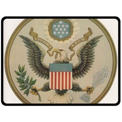 Great Seal Of The United States - Obverse Fleece Blanket (large)  by abbeyz71