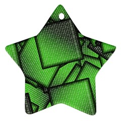 Binary Digitization Null Green Star Ornament (two Sides) by HermanTelo