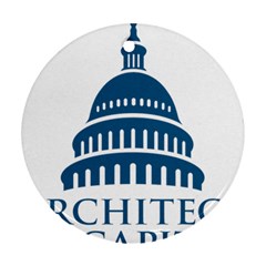 Logo Of United States Architect Of The Capitol Round Ornament (two Sides) by abbeyz71