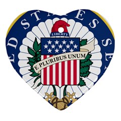 Seal Of The United States Senate Heart Ornament (two Sides)