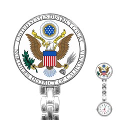 Seal Of United States District Court For Northern District Of California Stainless Steel Nurses Watch by abbeyz71