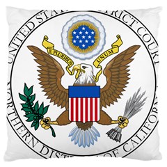 Seal Of United States District Court For Northern District Of California Large Cushion Case (two Sides) by abbeyz71