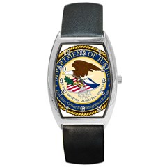 Seal Of Executive Office For Immigration Review Barrel Style Metal Watch by abbeyz71