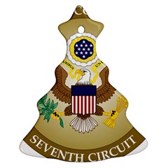 Seal Of United States Court Of Appeals For Seventh Circuit Ornament (christmas Tree)  by abbeyz71