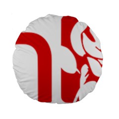 Logo Of Scottish Labour Party Standard 15  Premium Flano Round Cushions by abbeyz71