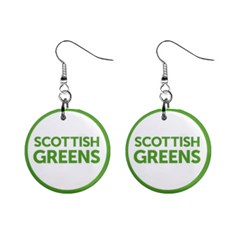 Logo Of Scottish Green Party Mini Button Earrings by abbeyz71