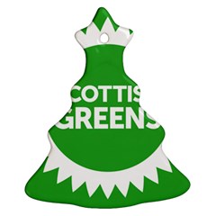 Flag Of Scottish Green Party Christmas Tree Ornament (two Sides) by abbeyz71