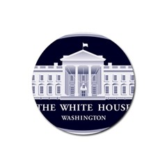Logo Of The White House  Rubber Round Coaster (4 Pack)  by abbeyz71