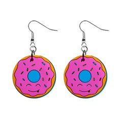 Donut Doughnut Dessert Clip Art Mini Button Earrings by Simbadda