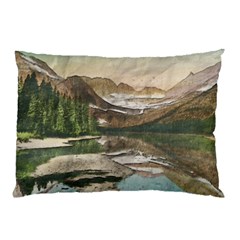 Glacier National Park Scenic View Pillow Case (two Sides) by Simbadda