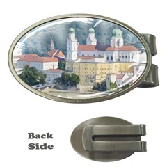 Architecture Old Sky Travel Money Clips (oval)  by Simbadda
