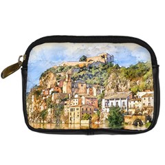 Architecture Town Travel Water Digital Camera Leather Case by Simbadda