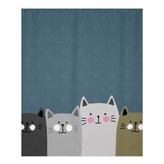 Cute Cats Shower Curtain 60  X 72  (medium) 