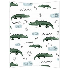 Vector Seamless Pattern With Cute Crocodiles Back Support Cushion by Vaneshart