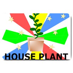 House Plant Large Doormat  by okhismakingart