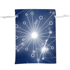 Network Technology Connection  Lightweight Drawstring Pouch (xl) by Alisyart