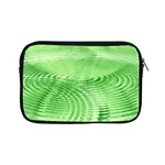Wave Concentric Circle Green Apple iPad Mini Zipper Cases Front