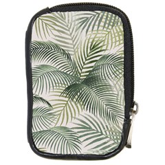 Vector Palm Leaves Pattern  Illustration Compact Camera Leather Case by Vaneshart