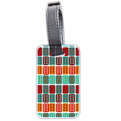 Bricks Abstract Seamless Pattern Luggage Tag (two Sides) by Vaneshart